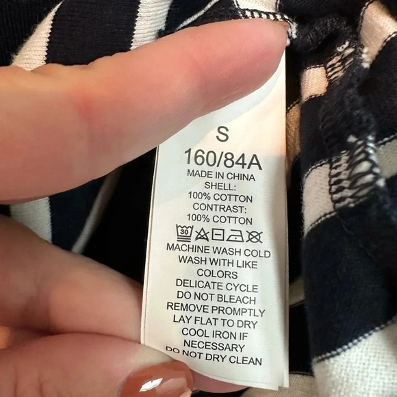 Kate Spade | Dark Navy & White Stripe Weekend Zipper Back Dress Size S Small - Picture 9 of 13